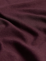 The Set Essentials T-Shirt and Short Pyjamas Set Plum Purple - Image 9 of 9