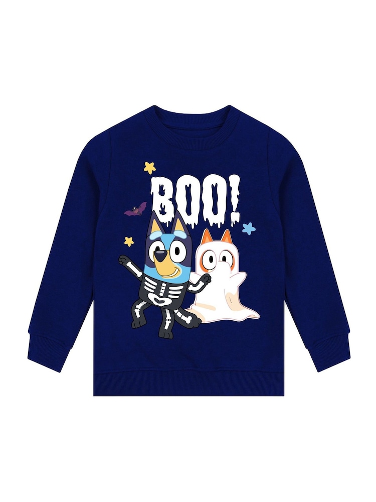 Character Blue Sweatshirt | Boo Halloween Bingo - Image 1 of 3 Character Blue Sweatshirt | Boo Halloween Bingo - Image 1 of 3