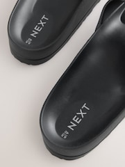 أسود - صنادل شاطئية مسطحة - صورة 9 من 9