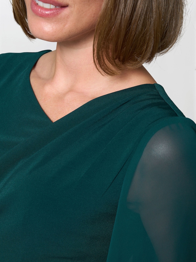Buy Gina Bacconi Green Donatella Chiffon Sleeve Maxi Dress from Next Indonesia Buy Gina Bacconi Green Donatella Chiffon Sleeve Maxi Dress from Next Indonesia