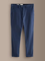 Blue Slim Fit Signature Ultimate Motionflex Chino Trousers - Image 7 of 10