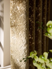 Collection Luxe Heayweight Textured Velvet Eyelet Lined Curtains - 圖片 4/5