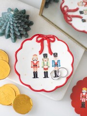 Something Different White Nutcracker Trinket Dish with Bow - Image 1 of 4