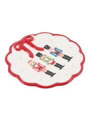 Something Different White Nutcracker Trinket Dish with Bow - Image 3 of 4