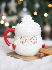 Something Different White Santa Claus Shaped Mug - Image 1 of 4
