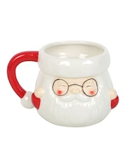 Something Different White Santa Claus Shaped Mug - Image 2 of 4