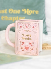 Something Different Pink I Love Books Book Shaped Mug - Image 1 of 4