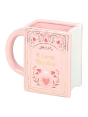 Something Different Pink I Love Books Book Shaped Mug - Image 2 of 4