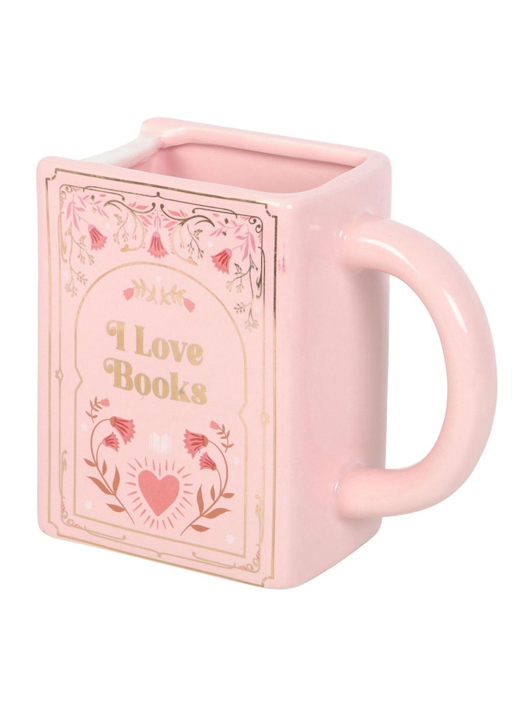Something Different Pink I Love Books Book Shaped Mug - Image 4 of 4