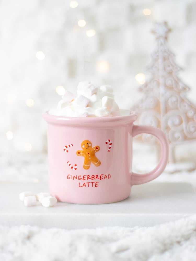 Something Different Pink Gingerbread Latte Mug - Image 1 of 5 Something Different Pink Gingerbread Latte Mug - Image 1 of 5