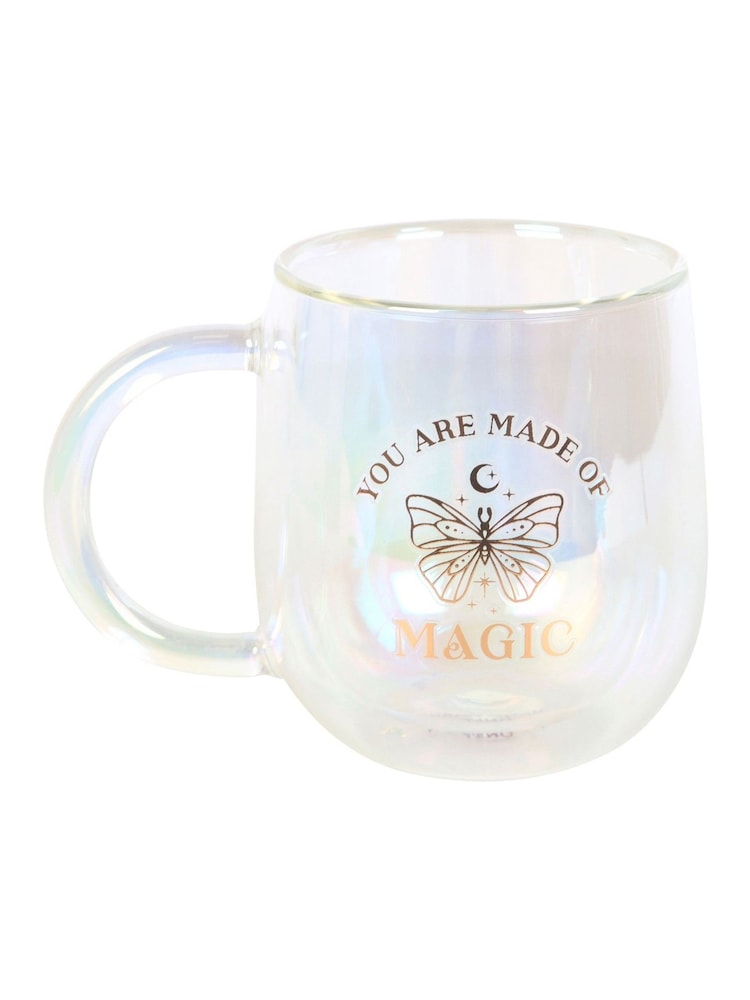 Something Different Clear You Are Made of Magic Iridescent Double Glass Mug - Image 2 of 5 Something Different Clear You Are Made of Magic Iridescent Double Glass Mug - Image 2 of 5