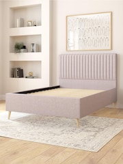 Aspire Furniture Eire Linen Grey Grant Divan Style Contemporary Bed Frame - Image 3 of 4