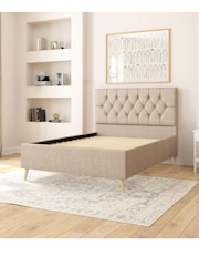 Aspire Furniture Eire Linen Natural Olivier Divan Style Contemporary Bed Frame - Image 3 of 4