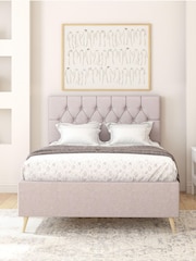 Aspire Furniture Eire Linen Grey Olivier Divan Style Contemporary Bed Frame - Image 1 of 4