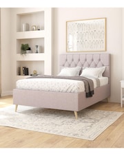 Aspire Furniture Eire Linen Grey Olivier Divan Style Contemporary Bed Frame - Image 2 of 4
