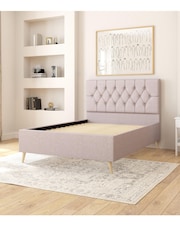 Aspire Furniture Eire Linen Grey Olivier Divan Style Contemporary Bed Frame - Image 3 of 4