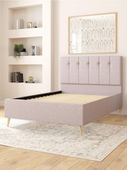 Aspire Furniture Eire Linen Grey Hepburn Divan Style Contemporary Bed Frame - Image 3 of 4