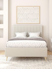Aspire Furniture Zara Beige Grant Divan Style Contemporary Bed Frame  and Invigorate Pocket Mattress - Image 1 of 5