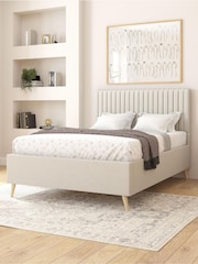 Aspire Furniture Zara Beige Grant Divan Style Contemporary Bed Frame  and Invigorate Pocket Mattress - Image 2 of 5