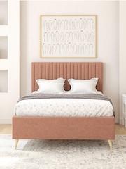 Aspire Furniture Zara Blush Grant Divan Style Contemporary Bed Frame - Image 1 of 4