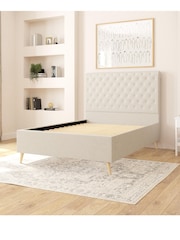 Aspire Furniture Zara Beige Taylor Divan Style Contemporary Bed Frame and 3000 Pocket Mattress - Image 2 of 5