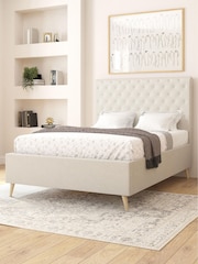 Aspire Furniture Zara Beige Taylor Divan Style Contemporary Bed Frame - Image 2 of 4