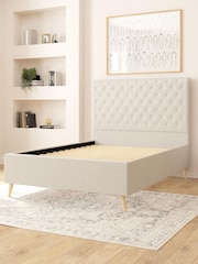 Aspire Furniture Zara Beige Taylor Divan Style Contemporary Bed Frame - Image 3 of 4