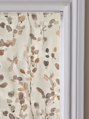 Natural/Brown Ready Made Blackout Roman Floral Print Honesty Leaf Blind - Image 5 of 5