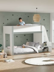 Julian Bowen White and Silver Gaia Bunk Bed - Image 2 of 11