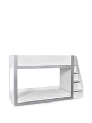 Julian Bowen White and Silver Gaia Bunk Bed - Image 3 of 11