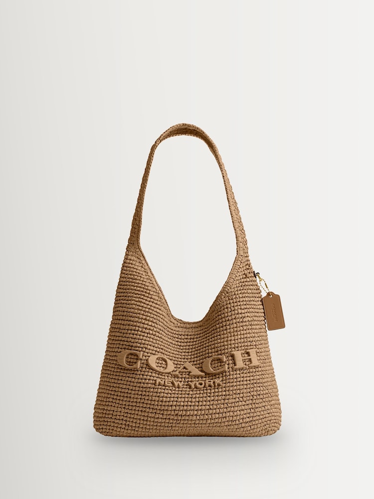 COACH Natural Brooklyn Raffia 28 Bag - Image 1 of 5