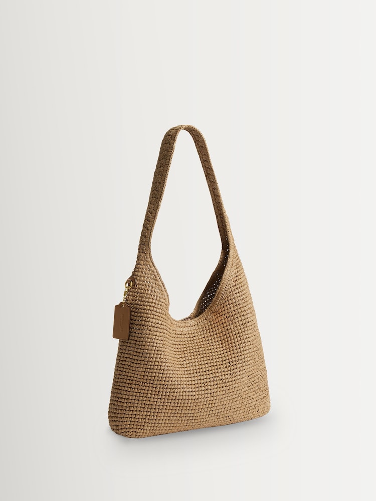 COACH Natural Brooklyn Raffia 28 Bag - Image 2 of 5