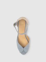 Castaner Blue Bianca Peep Toe Sandals - Image 3 of 5