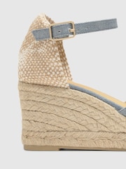 Castaner Blue Bianca Peep Toe Sandals - Image 4 of 5