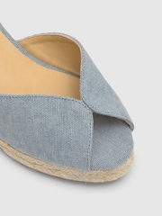 Castaner Blue Bianca Peep Toe Sandals - Image 5 of 5