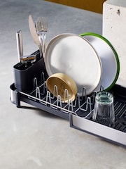 Joseph Joseph Light Stone Extend™ Slim Steel Compact Expandable Dish Rack - Image 2 of 6