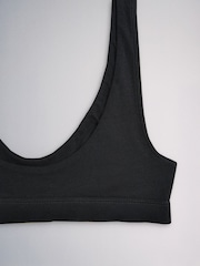 Negro/Blanco - The Set 5 Pack Cotton Crop Bra - Imagen 7 de 8