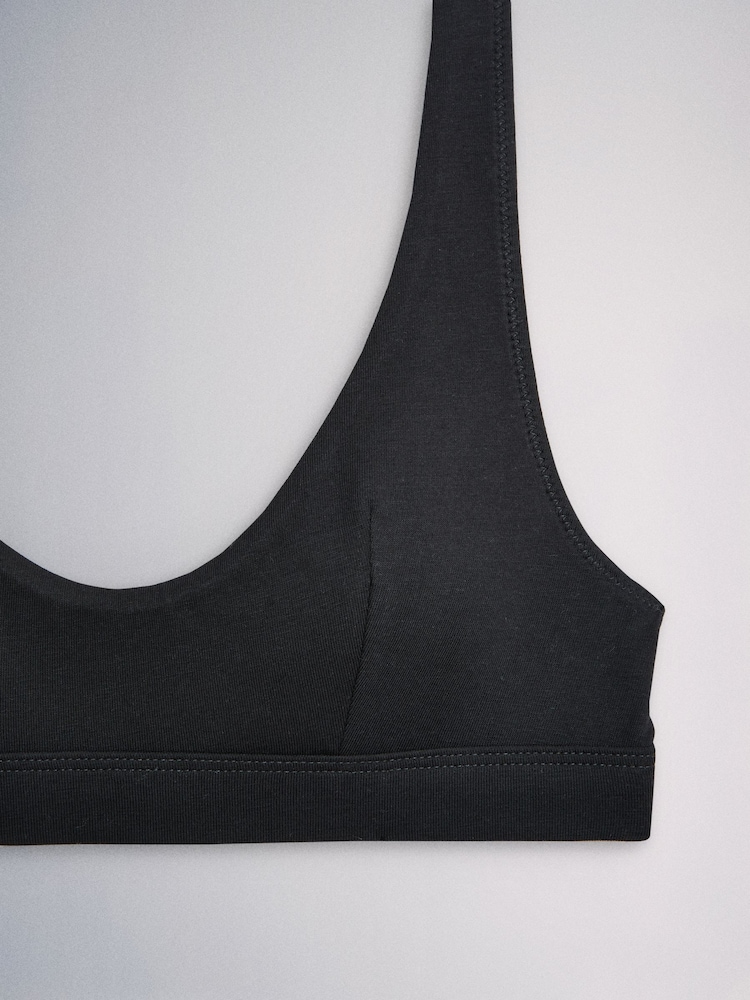 Negro/Blanco - The Set 5 Pack Cotton Crop Bra - Imagen 8 de 8 Negro/Blanco - The Set 5 Pack Cotton Crop Bra - Imagen 8 de 8