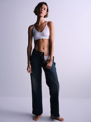 The Set Bralette 5 Pack Seamfree Crop Bra Black/White - Image 2 of 14
