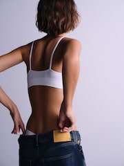 The Set Bralette 5 Pack Seamfree Crop Bra Black/White - Image 3 of 14