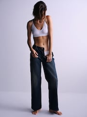 The Set Bralette 5 Pack Seamfree Crop Bra Black/White - Image 5 of 14