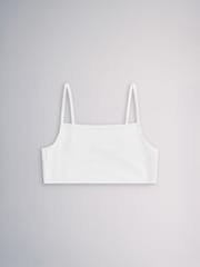 The Set Square Neck 5 Pack Cotton Crop Bra Black/White - Image 6 of 8