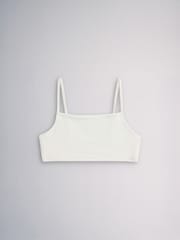 The Set Square Neck 5 Pack Cotton Crop Bra Rust Brown/Blush Pink - Image 6 of 8
