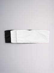 Negro/Blanco - The Set 3 Pack Non Padded Microfibre and Lace Bandeau Bra - Imagen 2 de 15