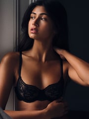 The Set 4 Pack Non Padded Lace Balcony Bras Black/White - Image 5 of 13
