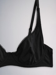 Negro/Blanco - The Set Non Padded Underwire Cotton T-Shirt Bras 3 Pack - Imagen 11 de 12