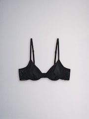 The Set 4 Pack Non Padded Underwired Microfibre Lace T-Shirt Bra Black/White - Image 8 of 14