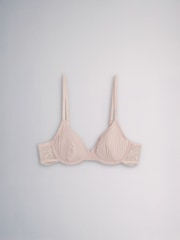 The Set 4 Pack Non Padded Underwired Microfibre Lace T-Shirt Bra Pink/Plum/Grey - Image 3 of 7