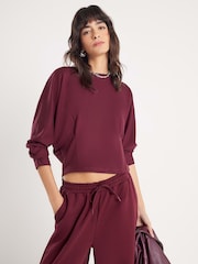 River Island Red Premium Batwing Sweatshirt - Image 1 of 4