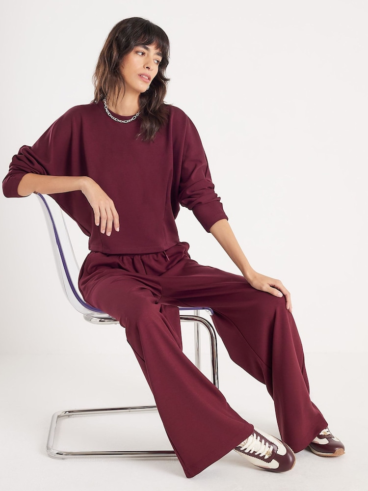River Island Red Premium Batwing Sweatshirt - Image 4 of 4